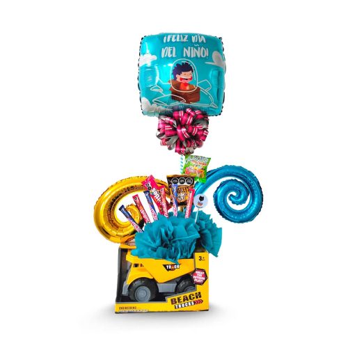 Arreglo de Globos Infantil "Camión de Construcción"