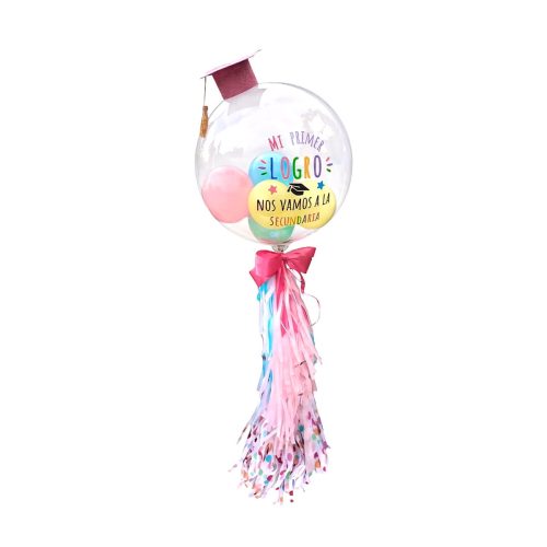 Arreglo de Globo Burbuja Personalizado para Graduación Entrega a Domicilio