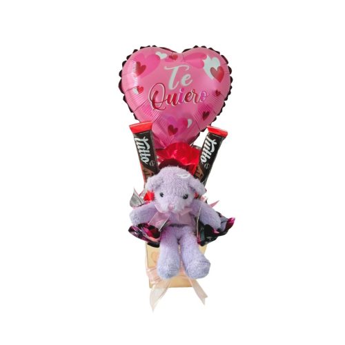 Arreglo de Globo Corazón con Chocolates