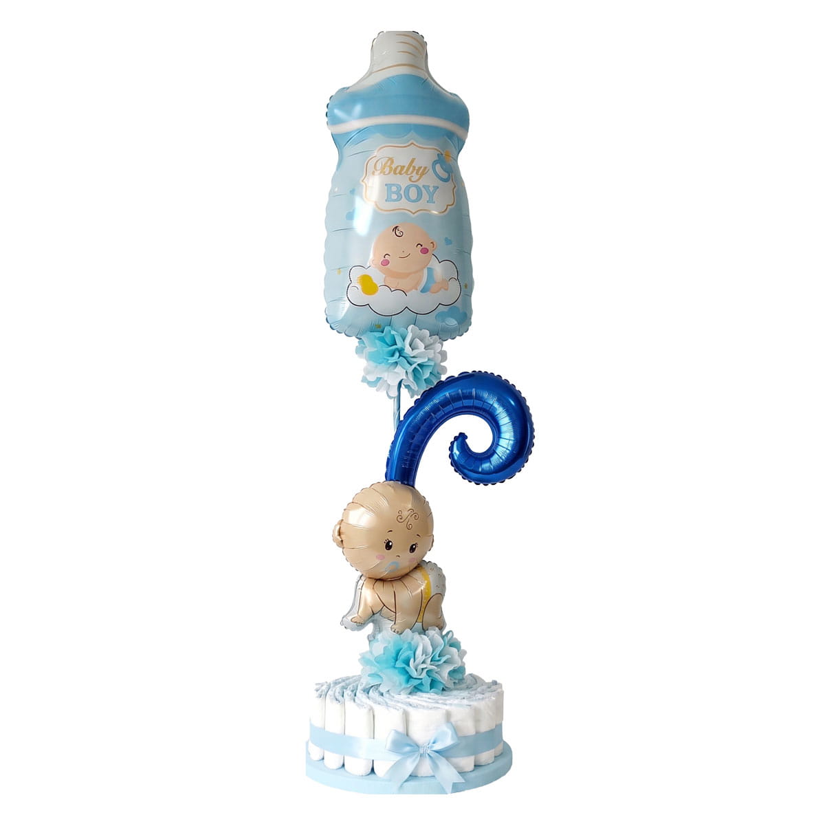 Arreglo de globos Baby Shower Boy para Regalar entrega en Ciudad de Guatemala