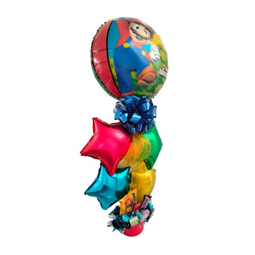 Arreglo de Globos Super Mario Bros para entrega a domicilio en Ciudad de Guatemala