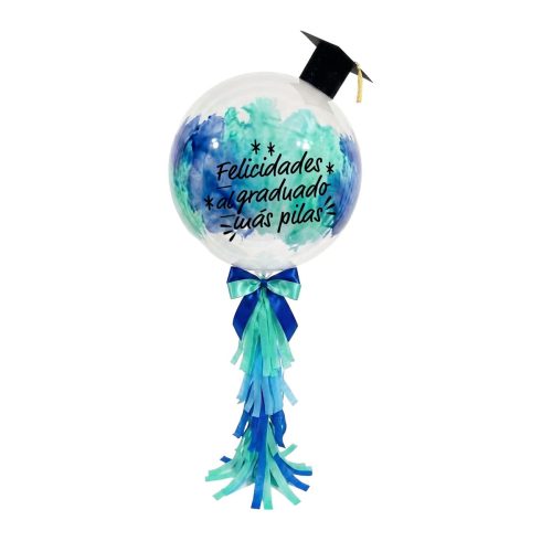 Arreglo de Globo Burbuja para El Graduado más Pilas