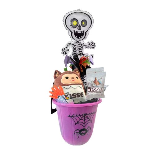 Arreglo de Globo para halloween con peluche squishmallows original y nuevo