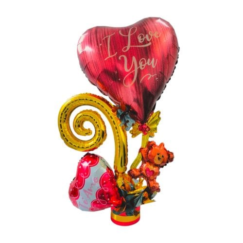 Arreglo de Globos I Love You