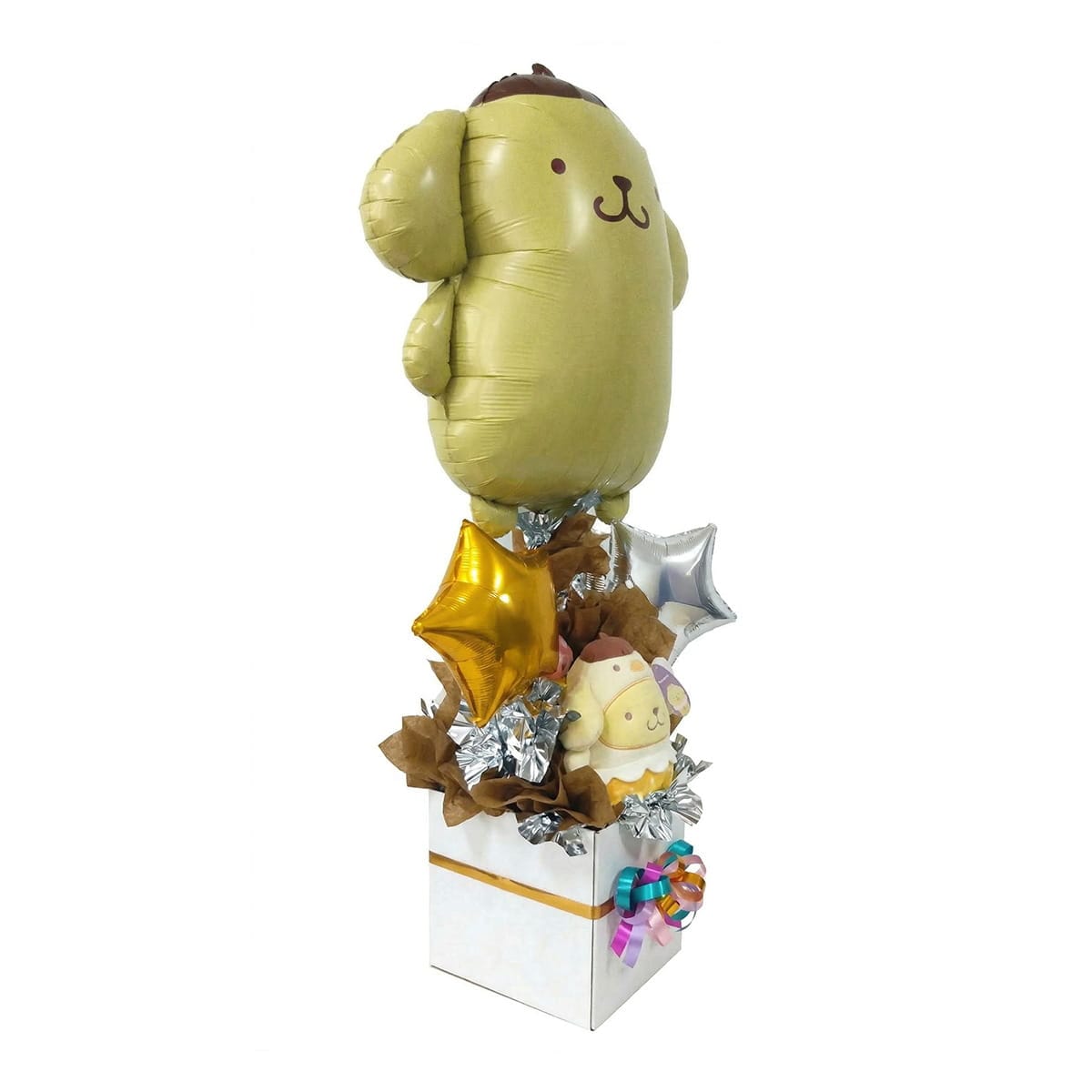 Arreglo de Globos Pompompurin con Peluche - Imagen 2