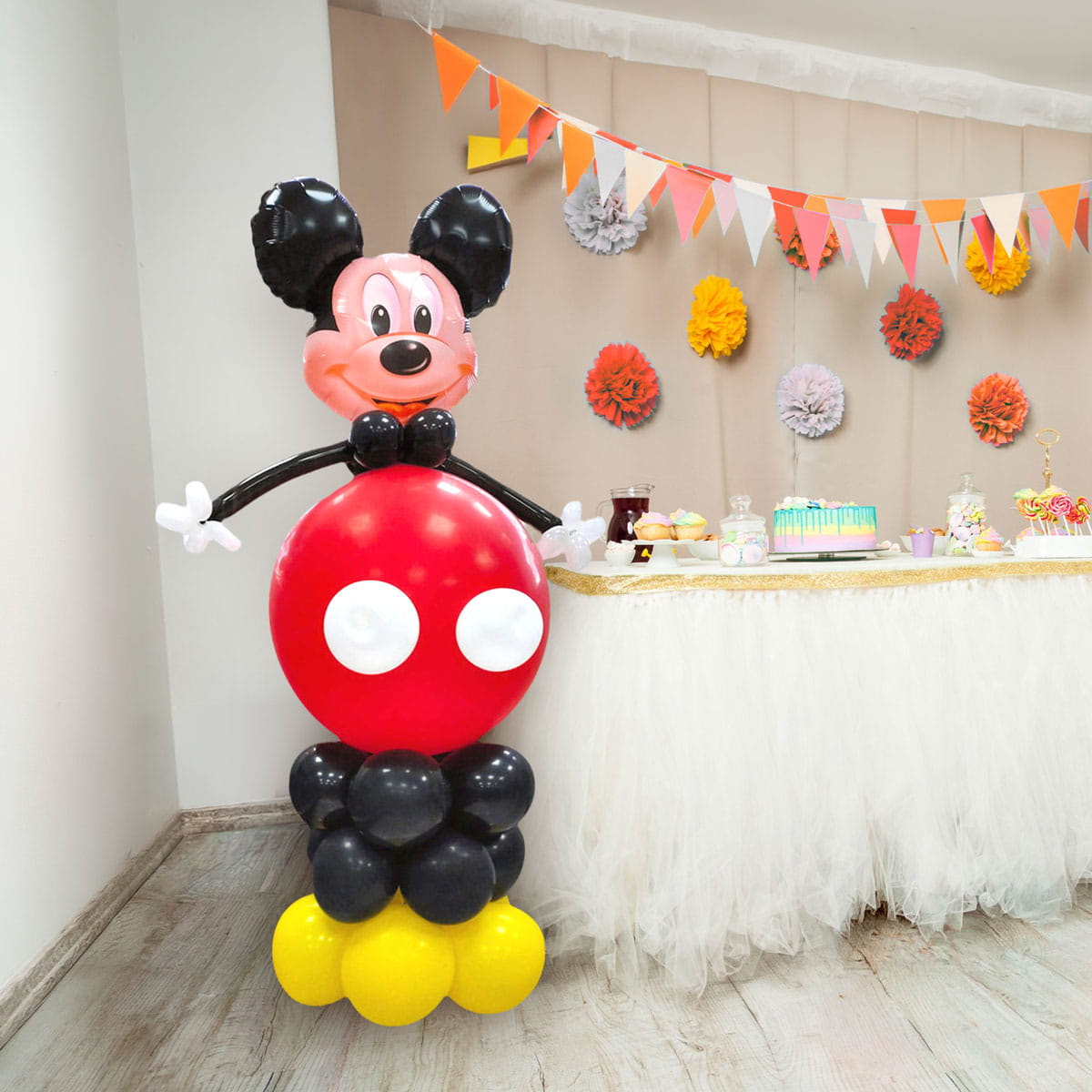 Escultura de Globos Personaje Ratón Clásico - Imagen 4