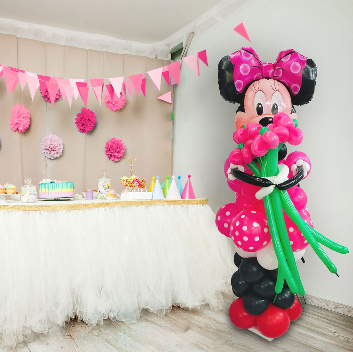 Escultura de Globos Personaje Ratona Famosa - Imagen 4
