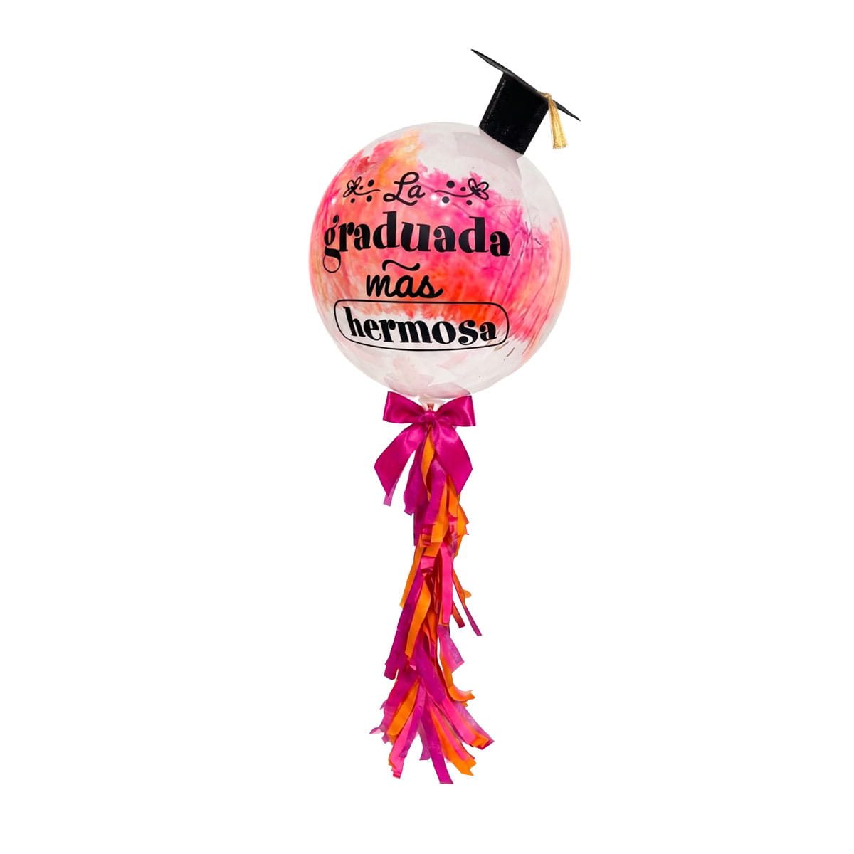 Globo Burbuja Personalizado para Graduación en color Fucsia para Ella