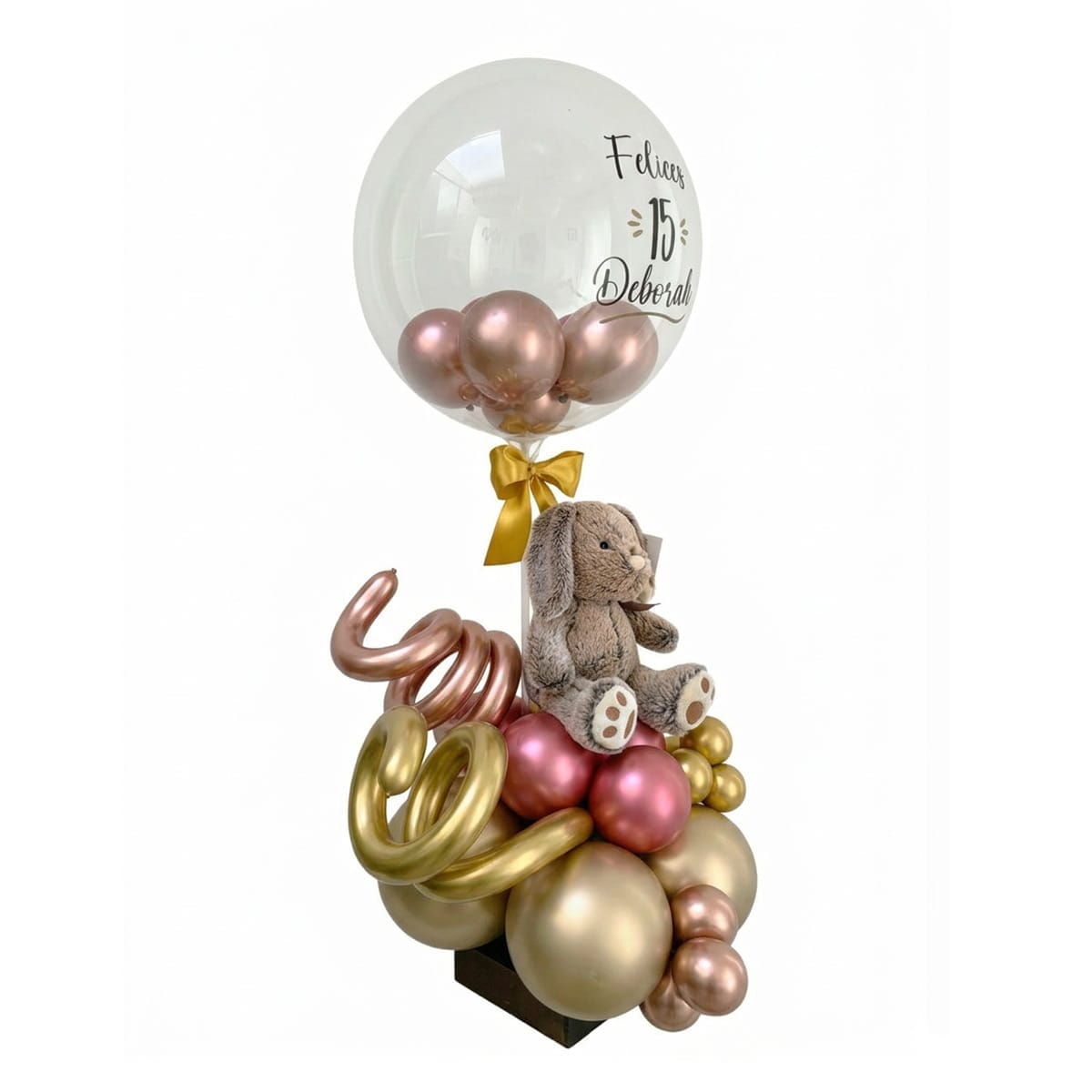 Arreglo de Globos "Rose Gold" Personalizado - Imagen 2