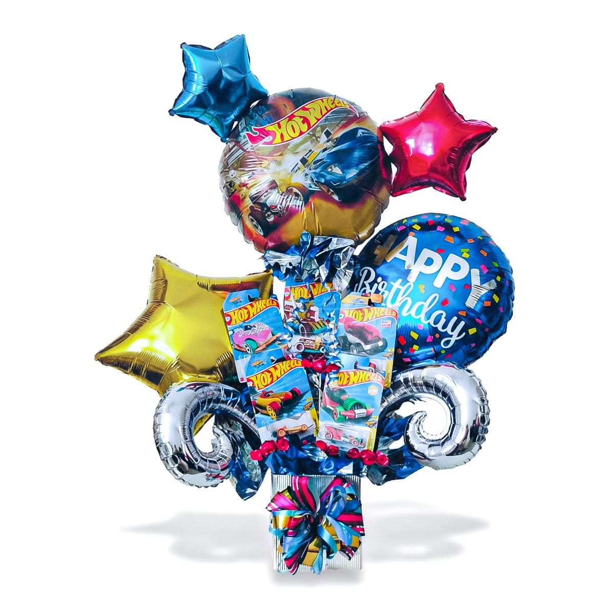 Arreglo de Globos Especial Hot Wheels