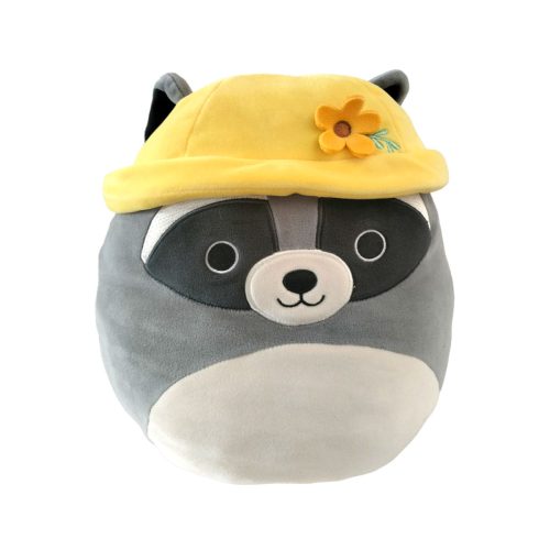 Peluche Rocky El Mapache con sombrero de primavera marca Squishmallows
